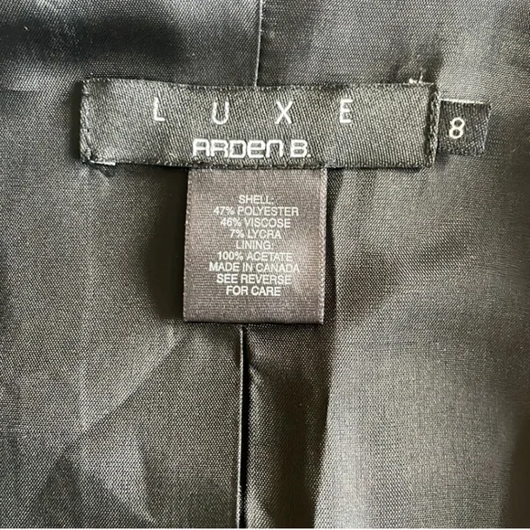 ❣️Arden B Black Blazer❣️Sz 8 EUC❣️✨️Vintage Y2K✨️ - Picture 6 of 7